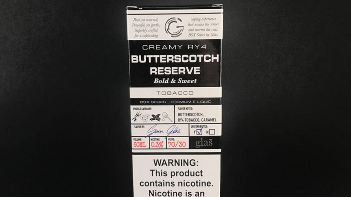 butterscotch reserve vape juice Glas Butterscotch Reserve 60ml 3mg